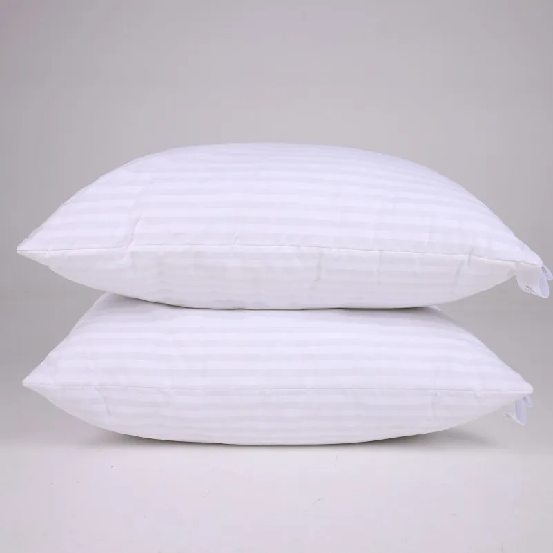  Набор подушек №0119-4 Сolor Fun Line 17-0605 Stripe White Eco-Soft (средние) - 1