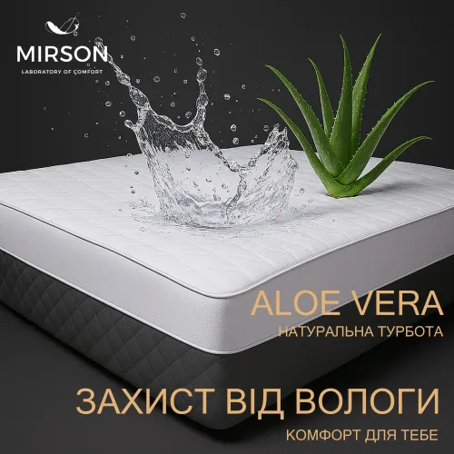 Наматрацник Kids Time №298 Silk Kapok двосторонній Aloe Vera (водонепроникний на гумці по периметру)