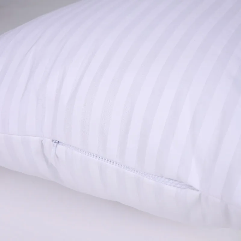 Набір подушок №0121-7 Сolor Fun Line 17-0605 Stripe White Tencel (середні) - 4