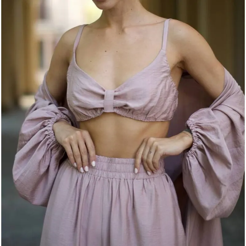 Піжама жіноча Розмір L/XL "Capri" powder БЕЗ ПОЯСУ УЦІНКА