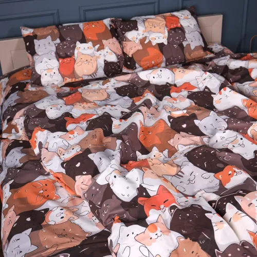 Комплект постільної білизни Бязь 17-0838 Kitty's Calm