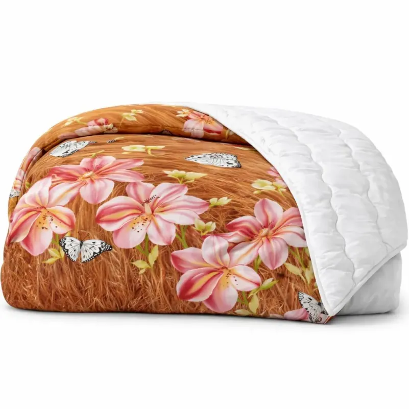 Одеяло антиаллергенное Зима №2893 Print Line 15-0169 Vaduz EcoSilk - 2