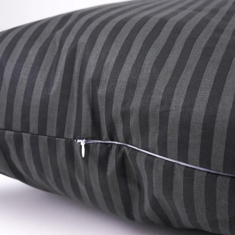 Набор подушек №0117-6 Сolor Fun Line 17-0611 Stripe Black Silk (средние) - 3