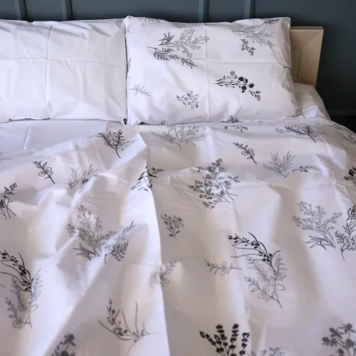 Пододеяльник  Бязь 17-0956 White Botanica