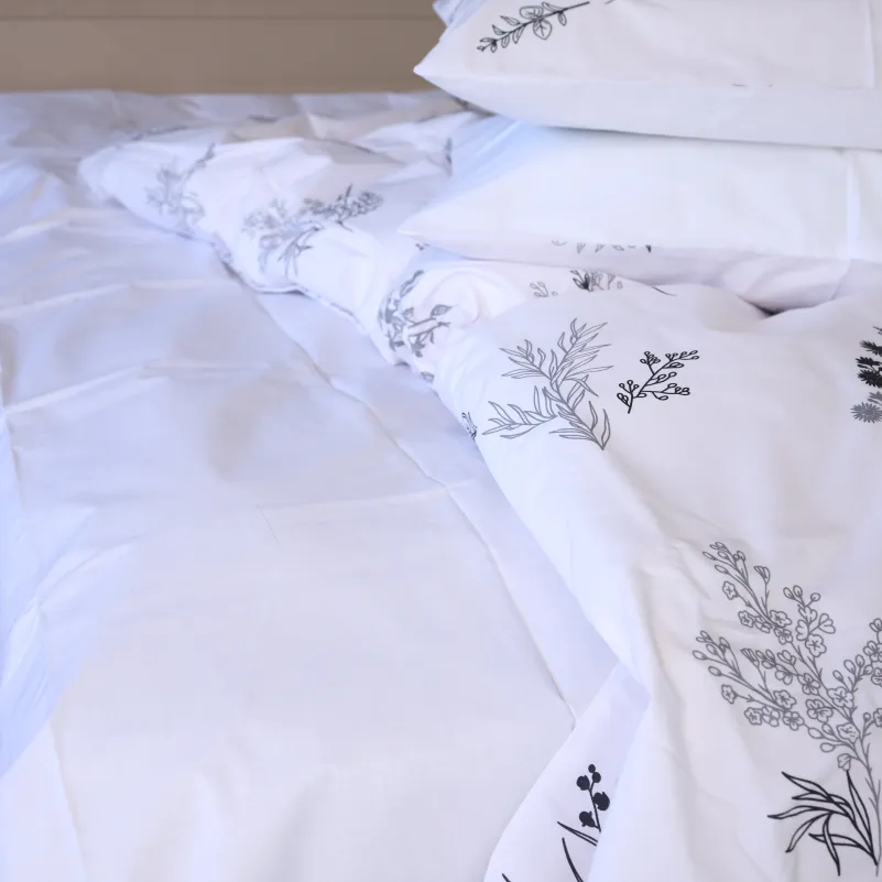 Простирадло Бязь 17-0956 White Botanica