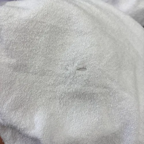 Простынь на резинке К Terry Line "Snowy White" - высота 25 см - 2