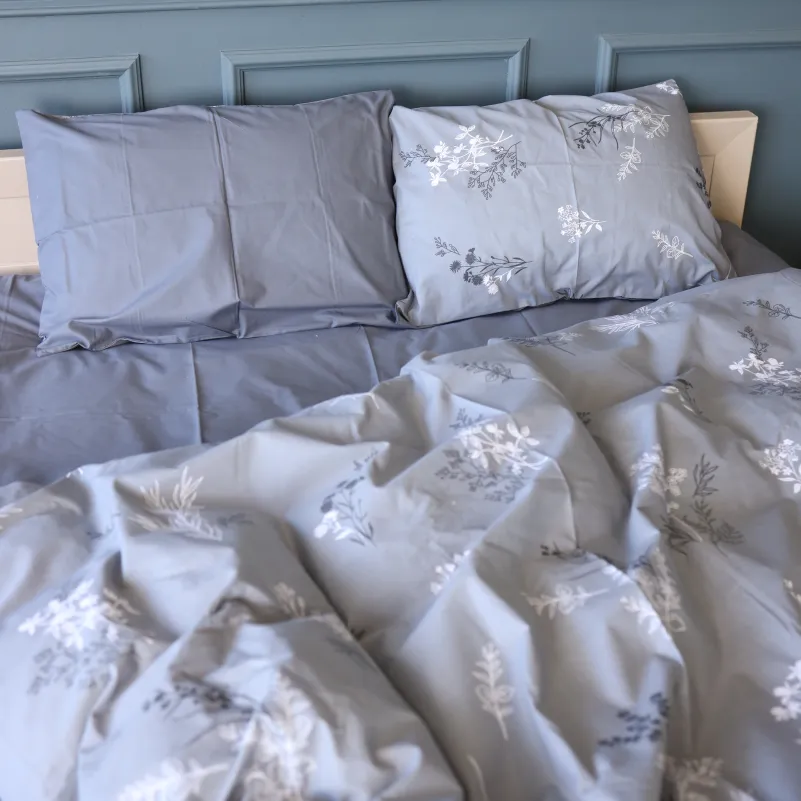 Пододеяльник  Бязь 17-0955 Silver Botanica