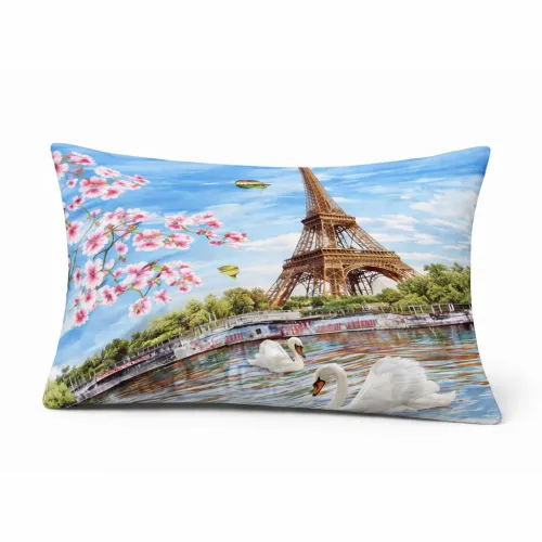 Подушка антиалергенная №3841 Print Line (Eco-Silk) 15-0384 San Sebastian (cередня) - 2