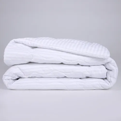 (1,5-100) Ковдра антиалергенна літо №178 Сolor Fun Line 17-0605 Stripe White Tencel (2шт наволочки в подарунок) УЦІНКА - 1
