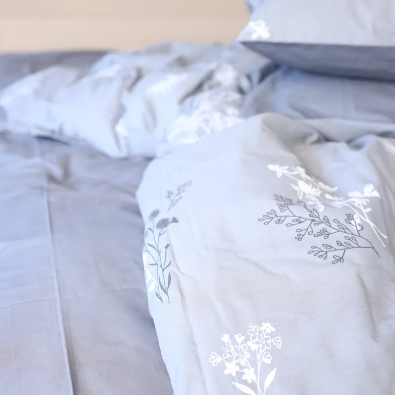 Простирадло Бязь 17-0955 Silver Botanica