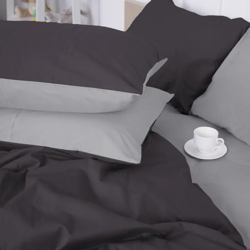 Підковдра 175*210 (САТИН) Satin Premium 0251+0240 Smoke УЦІНКА 