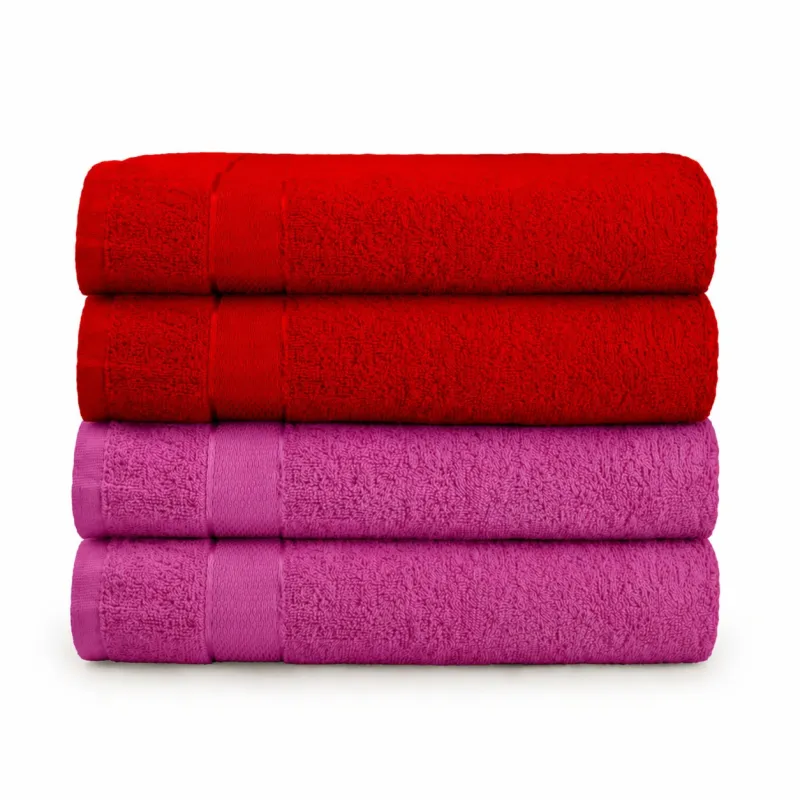 Набор банных полотенец 4 шт (100×150) №5203 Elite SoftNess Shadow