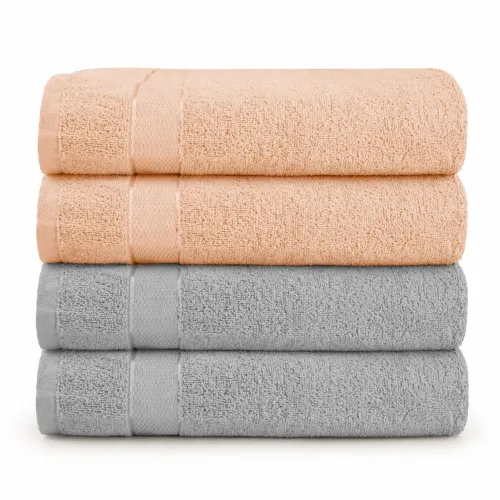 Набор банных полотенец 4 шт (100×150) №5204 Elite SoftNess Ember