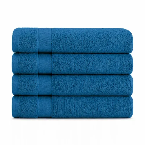 Набор банных полотенец 4 шт (50×90) №5223 Elite SoftNess Blueberry