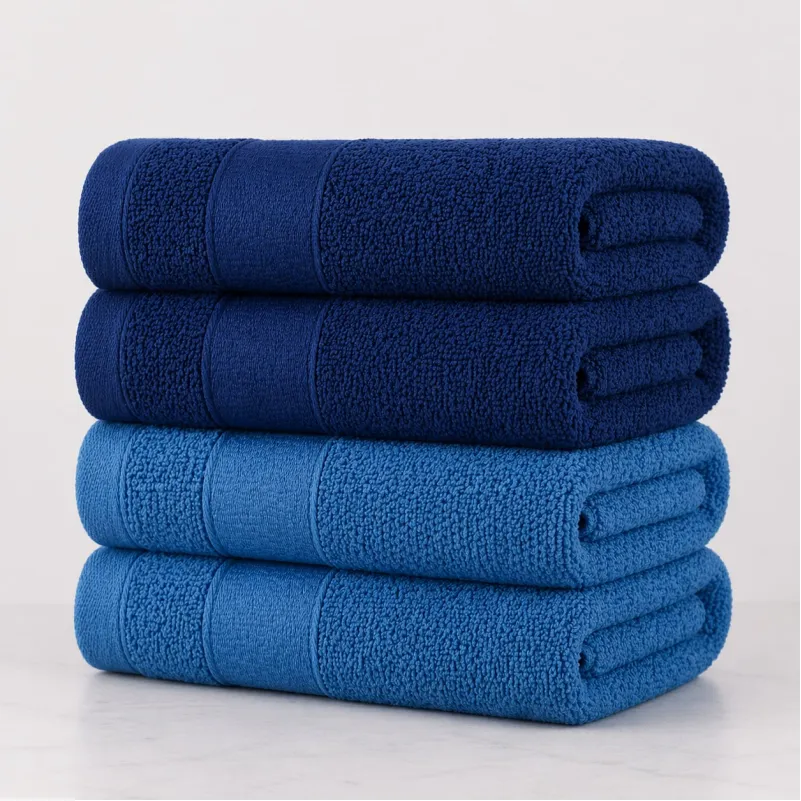 Набор банных полотенец 4 шт (40×70) №5230 Elite SoftNess Sapphire