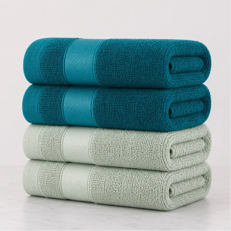 Набор банных полотенец 4 шт (40×70) №5234 Elite SoftNess Ocean