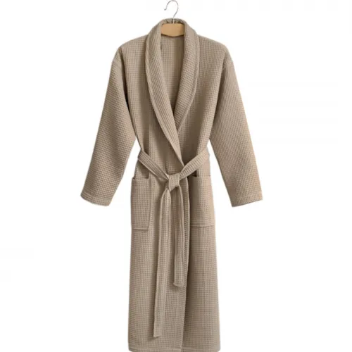 Халат №302 Waffle robe Beige