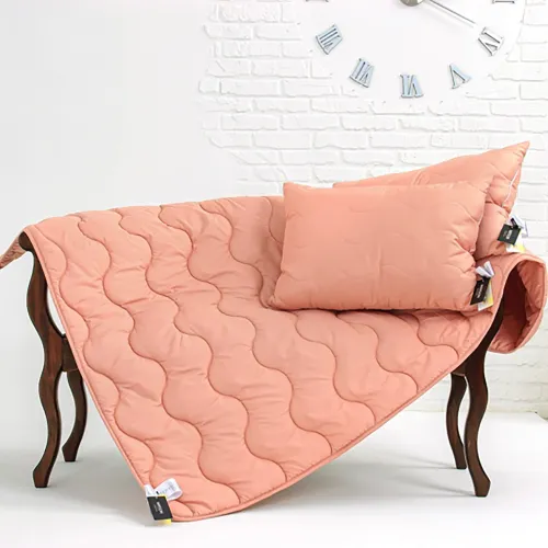 Набір бавовняних подушок №1768-7 Eco Light Coral мікросатин (середні) - 4