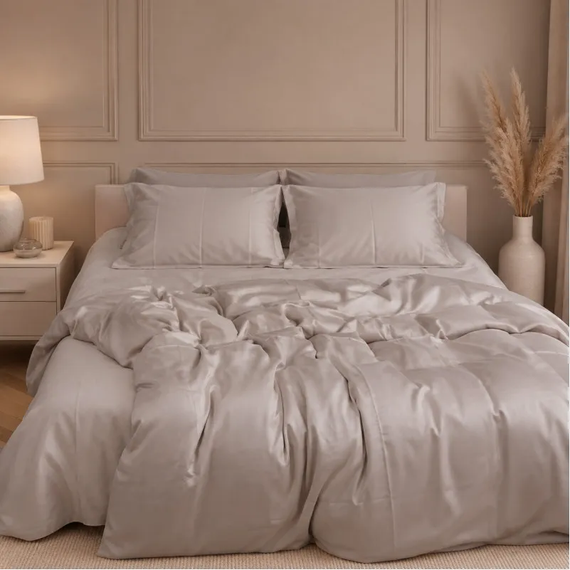 Комплект постільної білизни Tencel №14 Grey Blue