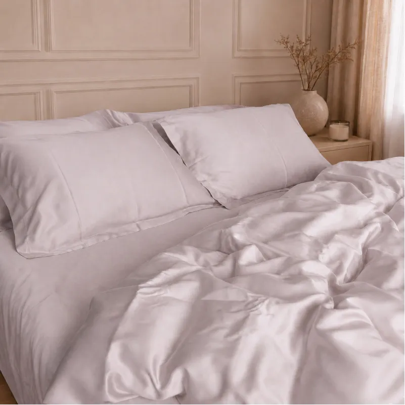 Комплект постільної білизни Tencel №11 Light Beige - 4
