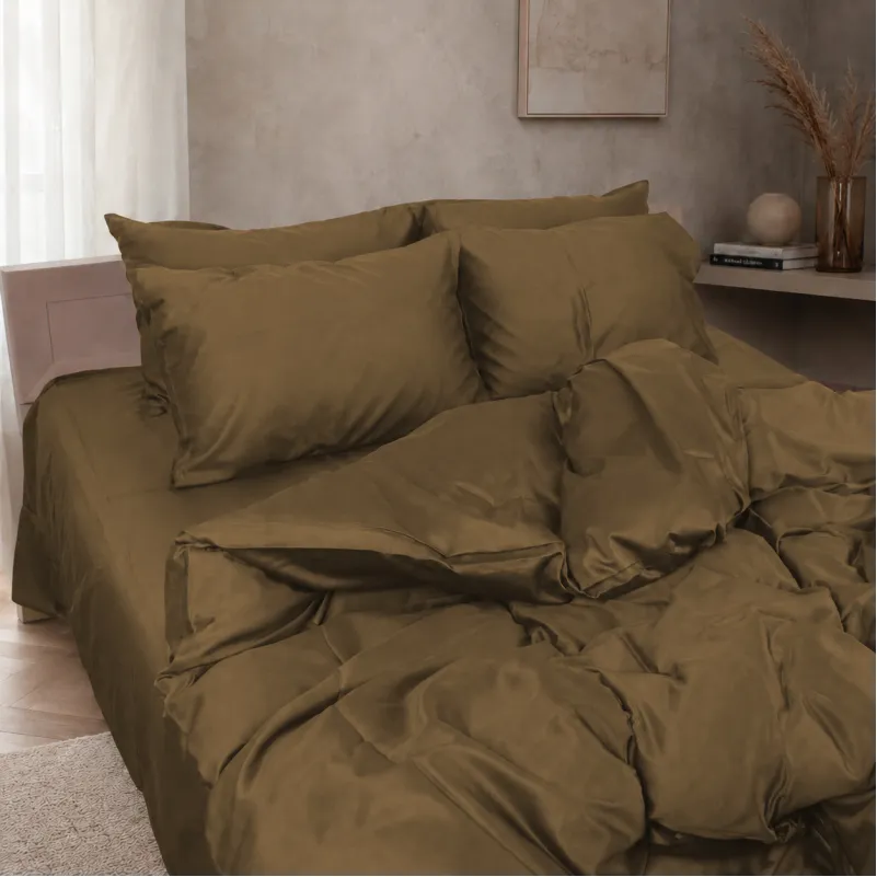 Простирадло на гумці Бязь 11-0004 Light cacao 11-0004 Light cacao