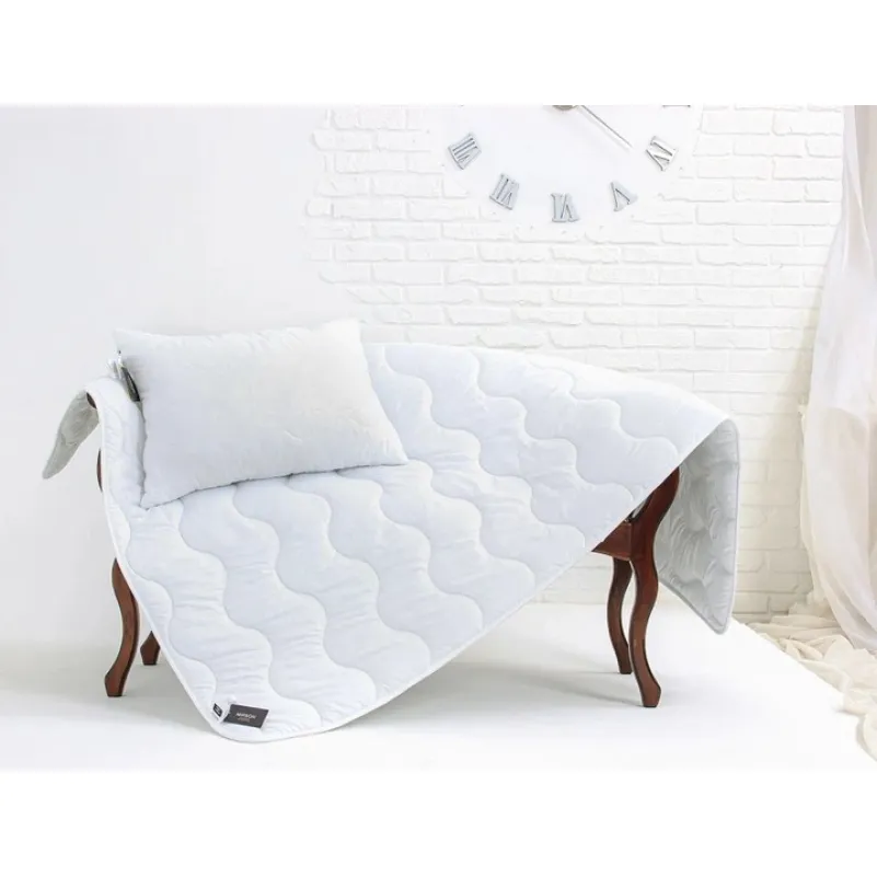 Ковдра антиалергенна Всесезонна №3001 Simple White EcoSilk УЦІНКА - 2