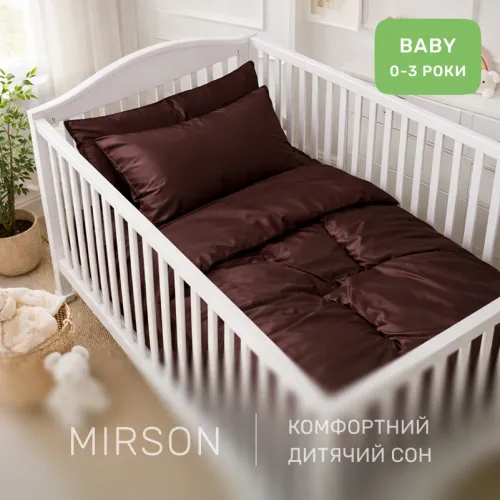 Комплект постельного белья Сатин BABY 0211 Cacao - 4