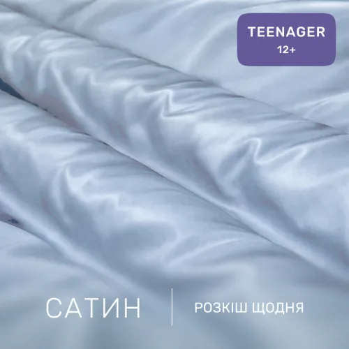 Комплект постельного белья Сатин TEENAGER 0842 Light Blue - 2