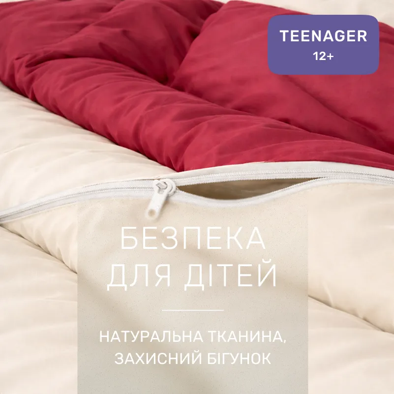 Комплект постельного белья Сатин TEENAGER 0847 + 0840 Ruby - 2