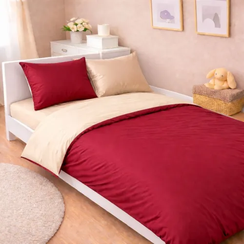 Комплект постельного белья Сатин JUNIOR 0847 + 0840 Ruby