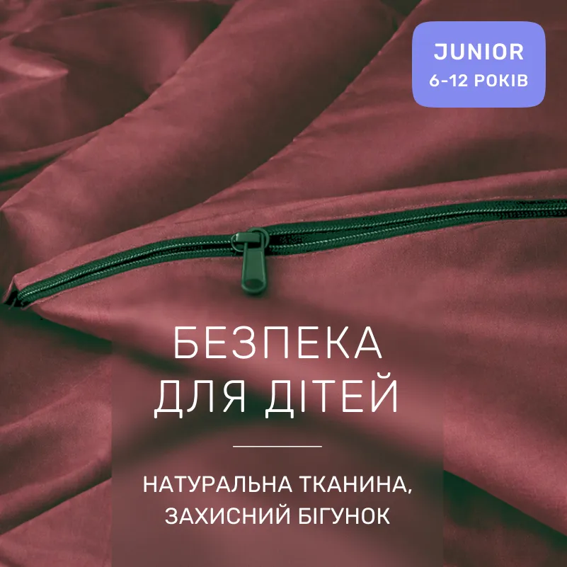 Комплект постельного белья Сатин JUNIOR Satin Light Pro 10-021 Brick red - 2