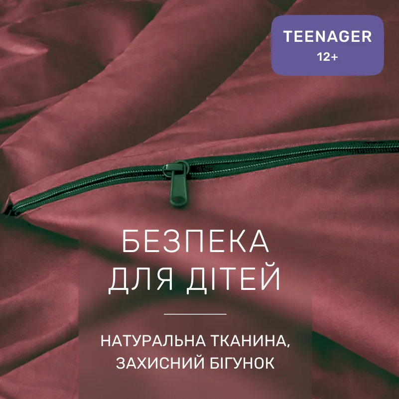 Комплект постельного белья Сатин TEENAGER Satin Light Pro 10-021 Brick red - 2