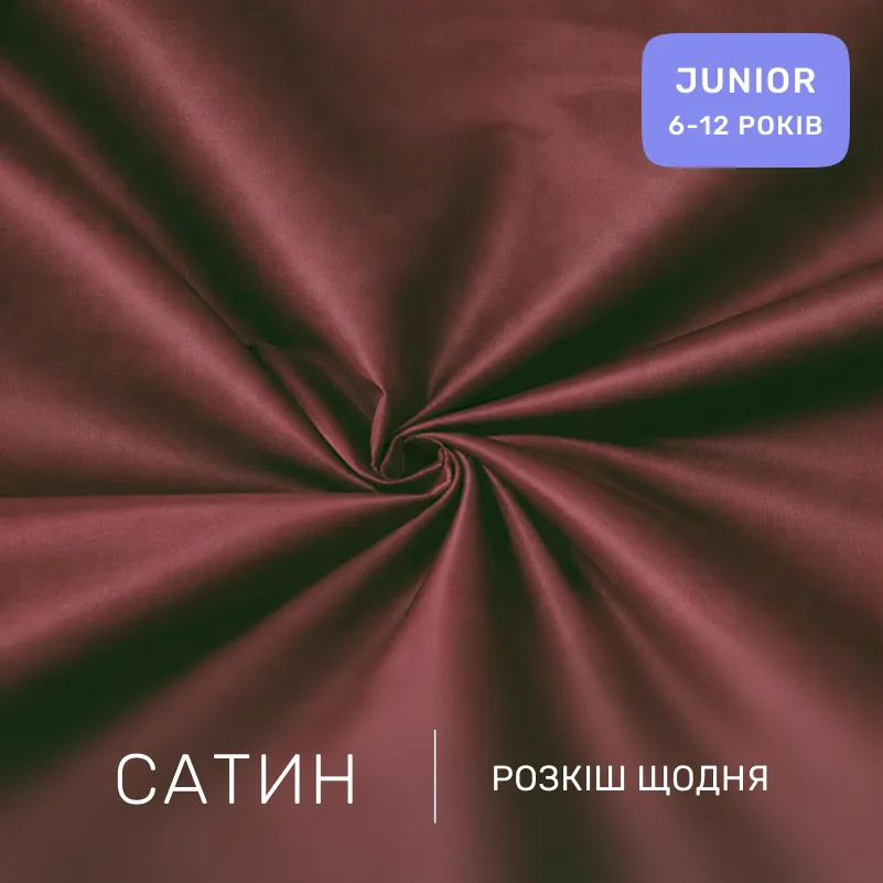 Комплект постельного белья Сатин JUNIOR Satin Light Pro 10-021 Brick red - 1