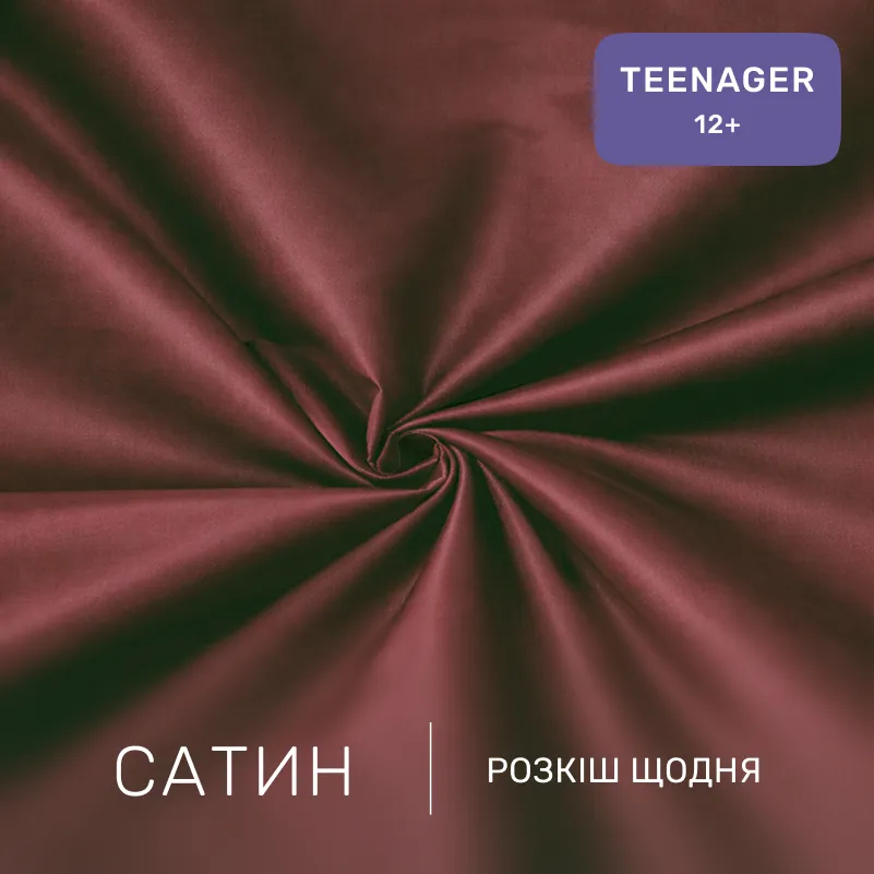 Комплект постельного белья Сатин TEENAGER Satin Light Pro 10-021 Brick red - 1
