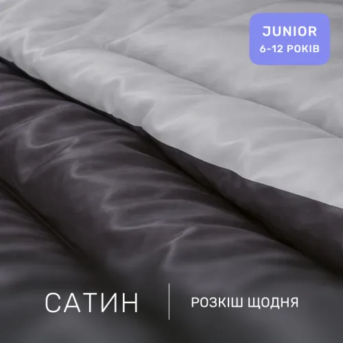 Комплект постельного белья Сатин JUNIOR Smoke 0251+0240 - 2