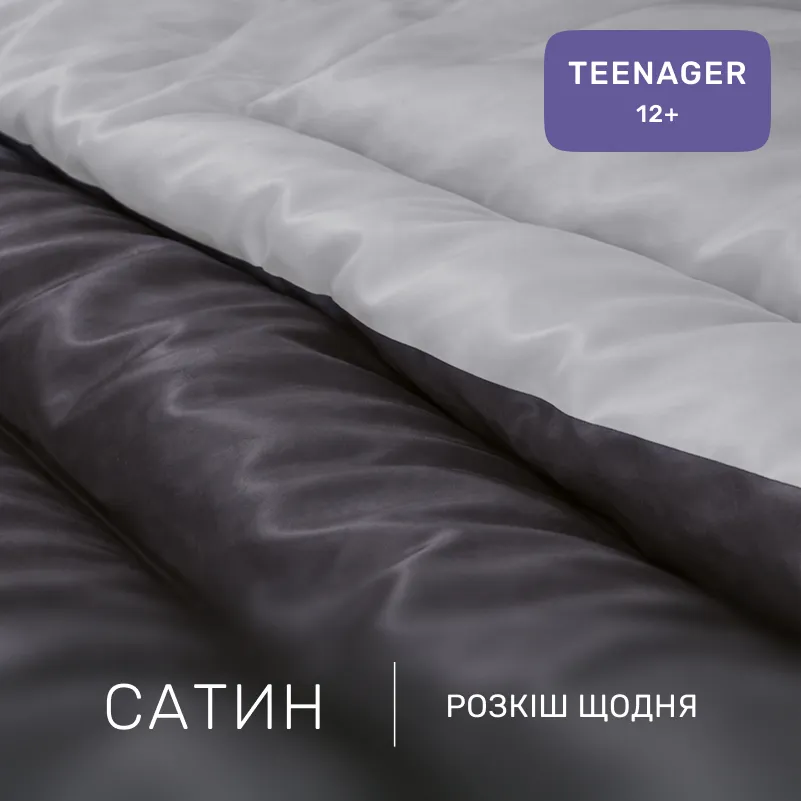 Комплект постельного белья Сатин TEENAGER Smoke 0251+0240 - 1