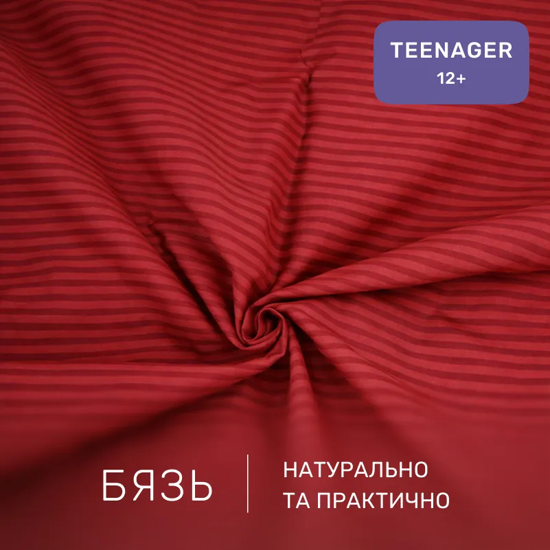  Комплект постельного белья Бязь TEENAGER 17-0608 Stripe Red - 1