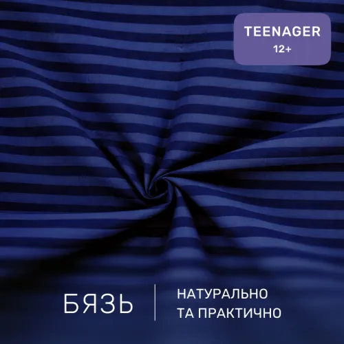 Комплект постельного белья Бязь TEENAGER 17-0609 Stripe Blue - 2