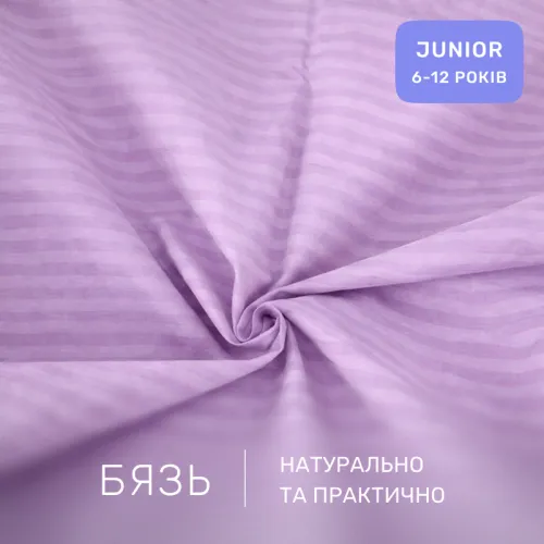 Комплект постельного белья  Бязь JUNIOR 17-0618 Stripe Purple - 2