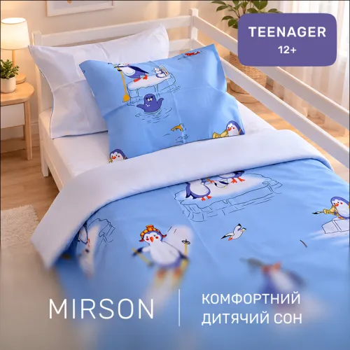 Комплект постельного белья Ranforce Elite TEENAGER 17-0619 Funny penguins - 4