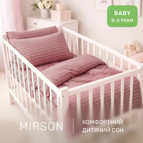 Комплект постельного белья Ranforce Elite BABY 17-0773 Nude stripes - 4