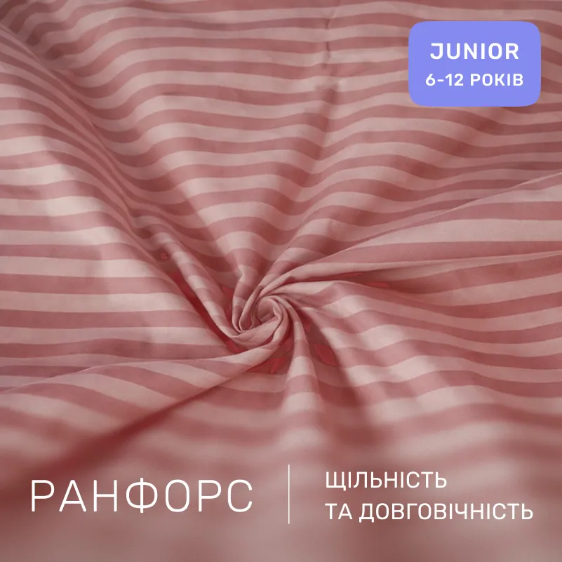 Комплект постельного белья Ranforce Elite JUNIOR 17-0773 Nude stripes - 1