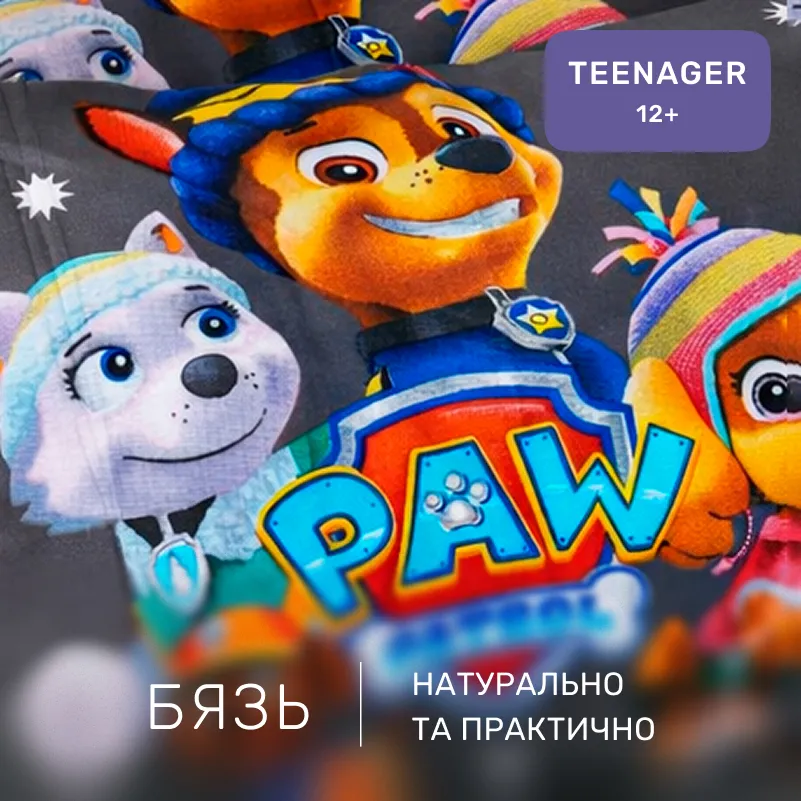 Комплект постельного белья Бязь TEENAGER 17-0795 Paw Patrol Winter gray - 1