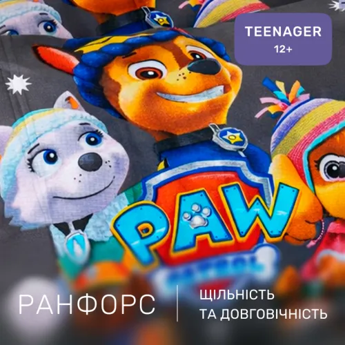 Комплект постельного белья Ranforce Elite TEENAGER 17-0795 Paw Patrol Winter gray - 2