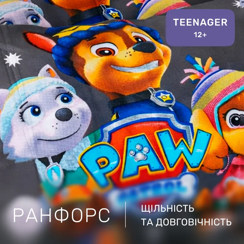 Комплект постельного белья Ranforce Elite TEENAGER 17-0795 Paw Patrol Winter gray - 1