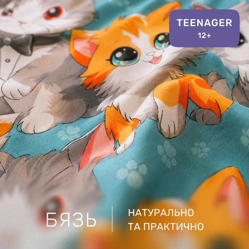 Комплект постельного белья Бязь TEENAGER 17-0969 Dapper Cats - 1