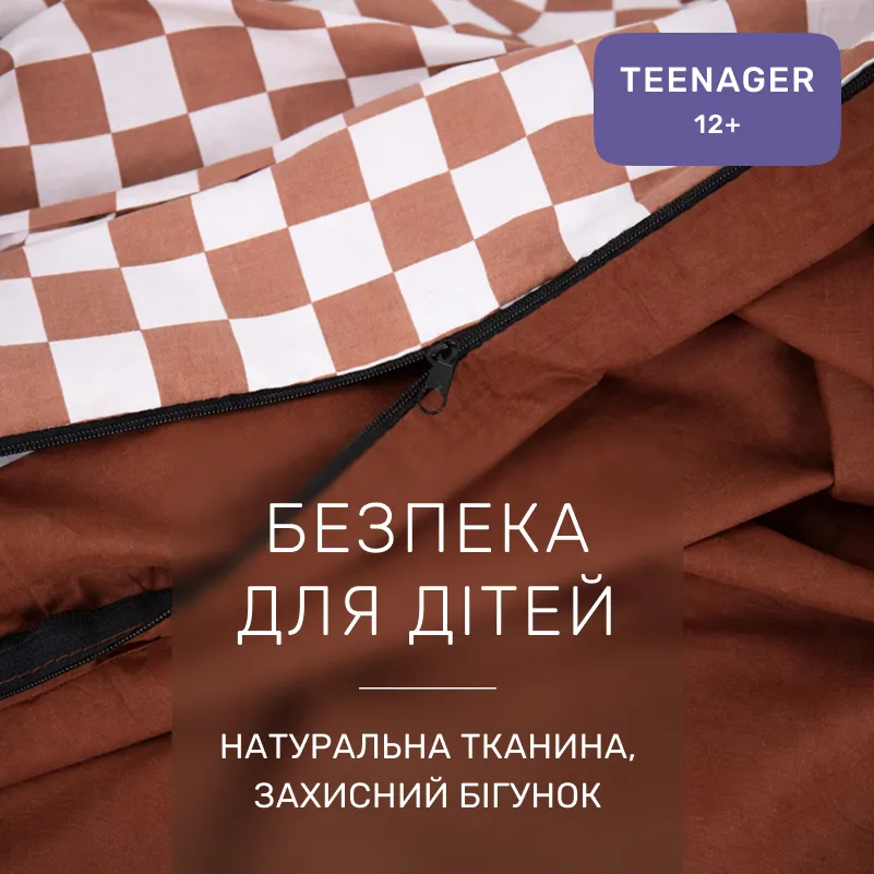 Комплект постельного белья Сатин TEENAGER 22-1369 Classic Checkers - 2