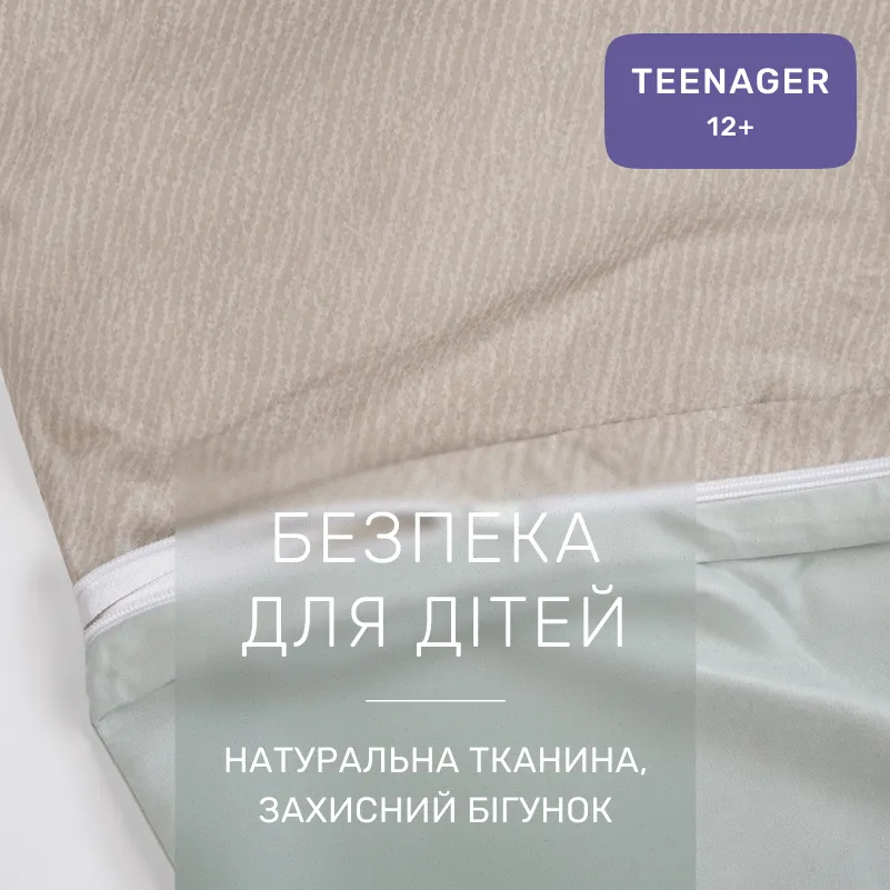 Комплект постельного белья Сатин TEENAGER 22-1380 Grey Gleam - 2
