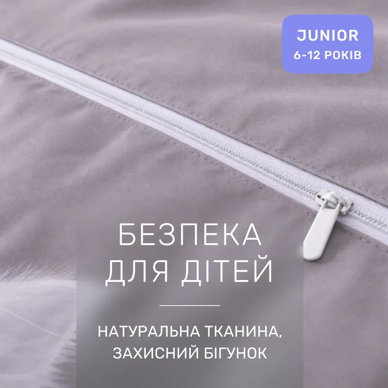 Комплект постельного белья Сатин JUNIOR Kids Time 22-1402 Silvery Cats - 2