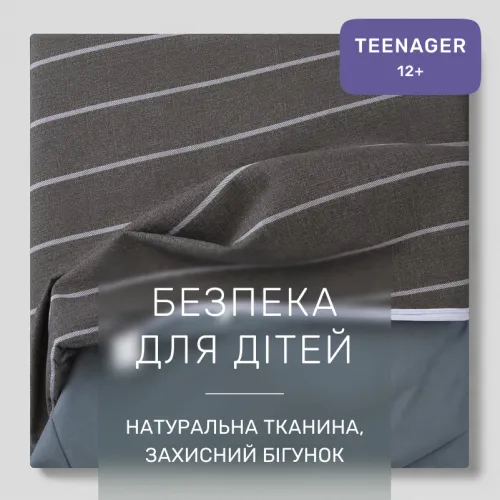 Комплект постельного белья Сатин TEENAGER 22-1423 Thin stripe - 3